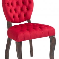 Jedálenská stolička, Temara, zamat, červená - 1