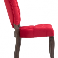 Jedálenská stolička, Temara, zamat, červená - 3