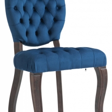 Jedálenská stolička, Temara, zamat, modrá - 1