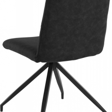 Jedálenská stolička Teril (SET 2 ks), čierna - 5