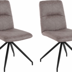 Jedálenská stolička Teril (SET 2 ks), šedá - 4