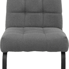 Jedálenská stolička Terza (SET 2 ks), textil, tmavo šedá - 2