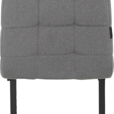 Jedálenská stolička Terza (SET 2 ks), textil, tmavo šedá - 5