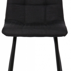 Jedálenská stolička Tilde, textil, čierna - 2