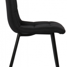 Jedálenská stolička Tilde, textil, čierna - 3