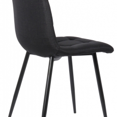 Jedálenská stolička Tilde, textil, čierna - 4