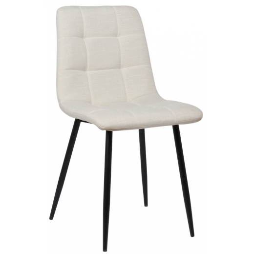 Jedálenská stolička Tilde, textil, krémová - 1