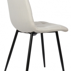Jedálenská stolička Tilde, textil, krémová - 4