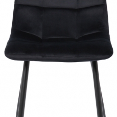 Jedálenská stolička Tilde, zamat, čierna - 2