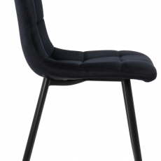 Jedálenská stolička Tilde, zamat, čierna - 3