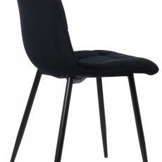 Jedálenská stolička Tilde, zamat, čierna - 4
