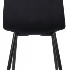 Jedálenská stolička Tilde, zamat, čierna - 5