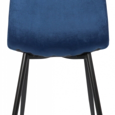 Jedálenská stolička Tilde, zamat, modrá - 5