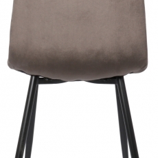 Jedálenská stolička Tilde, zamat, šedá - 5