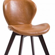 Jedálenská stolička Timar koža, nohy orech - 2