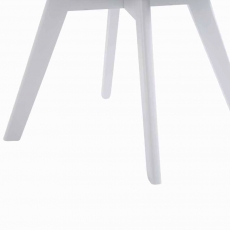Jedálenská stolička Timar textil, biele nohy - 10