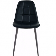 Jedálenská stolička Titte (Súprava 4 ks), čierna - 2
