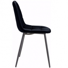 Jedálenská stolička Titte (Súprava 4 ks), čierna - 3
