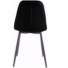 Jedálenská stolička Titte (Súprava 4 ks), čierna - 4