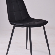 Jedálenská stolička Titte (Súprava 4 ks), čierna - 5