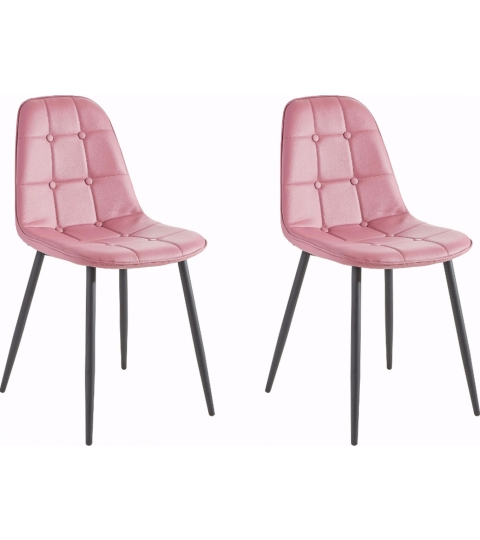 Jedálenská stolička Titte (Súprava 4 ks), ružová