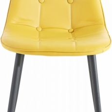 Jedálenská stolička Titte (Súprava 4 ks), žltá - 2