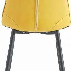 Jedálenská stolička Titte (Súprava 4 ks), žltá - 4