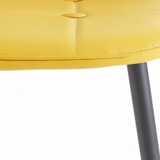 Jedálenská stolička Titte (Súprava 4 ks), žltá - 5