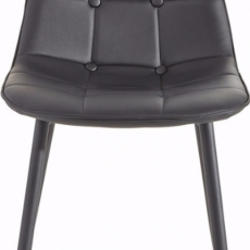 Jedálenská stolička Toel (Súprava 2 ks), čierna - 2