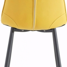 Jedálenská stolička Toel (Súprava 2 ks), žltá - 4