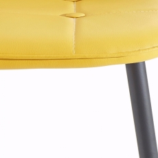 Jedálenská stolička Toel (Súprava 2 ks), žltá - 6