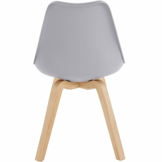 Jedálenská stolička Troa (Súprava 2 ks), sivá - 4