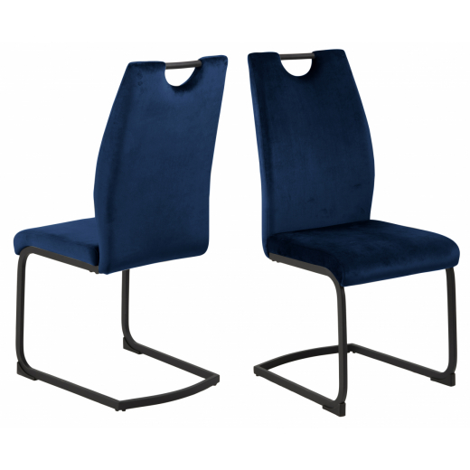 Jedálenská stolička Ulla (SET 2 ks), tmavo modrá - 1