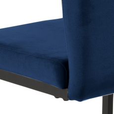 Jedálenská stolička Ulla (SET 2 ks), tmavo modrá - 3