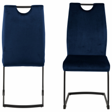 Jedálenská stolička Ulla (SET 2 ks), tmavo modrá - 9