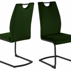 Jedálenská stolička Ulla (SET 2 ks), tmavo zelená - 1