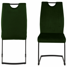 Jedálenská stolička Ulla (SET 2 ks), tmavo zelená - 4