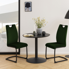 Jedálenská stolička Ulla (SET 2 ks), tmavo zelená - 7