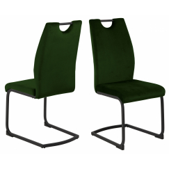 Jedálenská stolička Ulla (SET 2 ks), tmavo zelená
