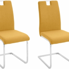 Jedálenská stolička Varse (SET 2ks), žltá - 2