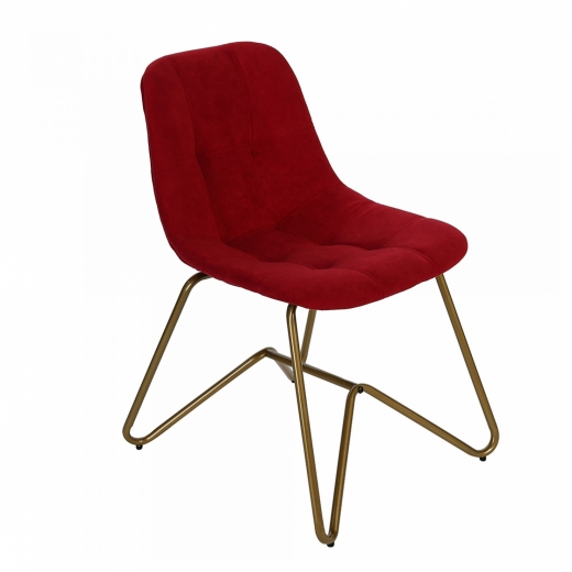 Jedálenská stolička Velvet, červená - 1