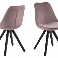 Jedálenská stolička Wanita (súprava 2 ks), ružová - 1