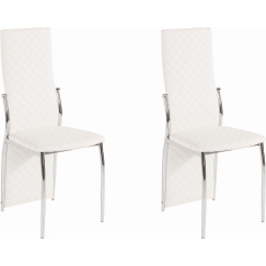 Jedálenská stolička Willi (Súprava 2 ks), biela