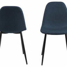 Jedálenská stolička Wilma (SET 4 ks), tmavo modrá - 7