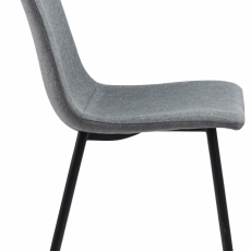 Jedálenská stolička Winnie (SET 4ks), tkanina, svetlo šedá - 5