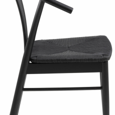 Jedálenská stolička York (SET 2 ks), čierna - 5