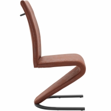 Jedálenská stolička Zapi (Súprava 2 ks), hnedá - 3