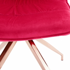 Jedálenská stolička Zara (Súprava 2 ks), červená - 5