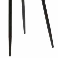 Jedálenská stolička Zayra (súprava 4 ks), modrá / čierna - 6