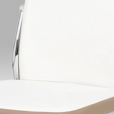 Jedálenská stolička Zoja, biela/cappuccino - 4